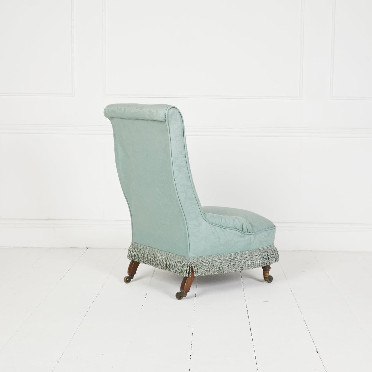 Fin du XIXe siècle Ancienne chaise de chambre Howard & Sons à pantoufles en vente