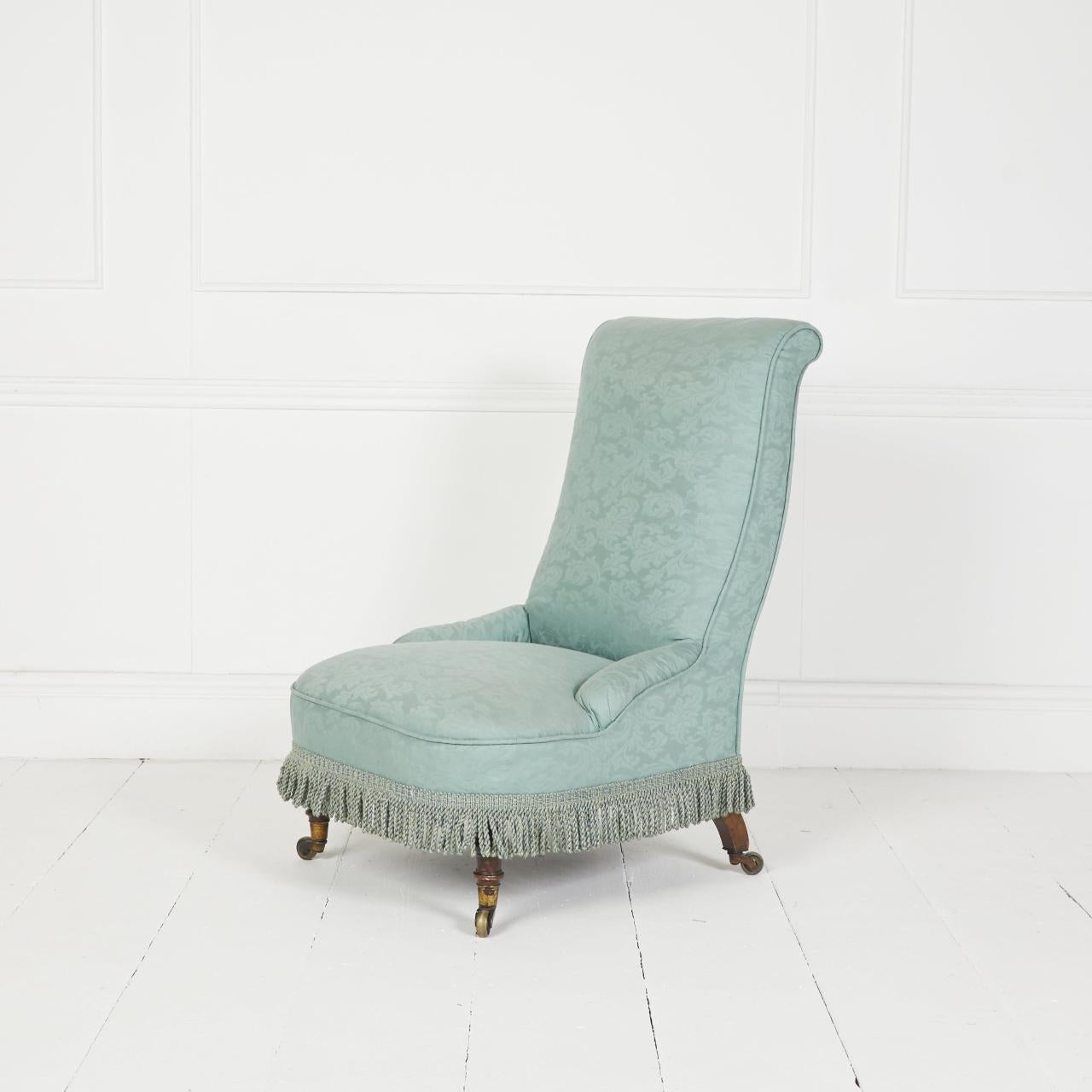 Bouleau Ancienne chaise de chambre Howard & Sons à pantoufles en vente