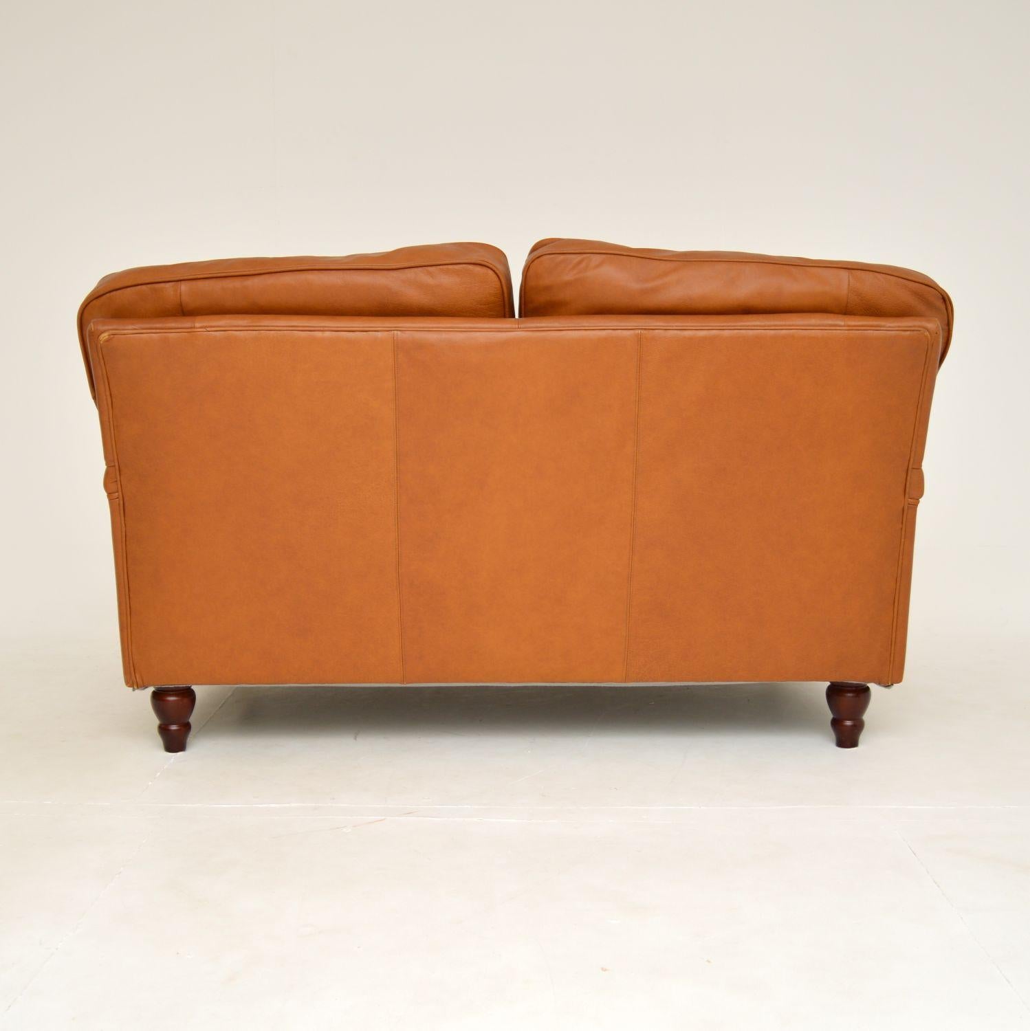Antique Howard Style Leather Sofa 3