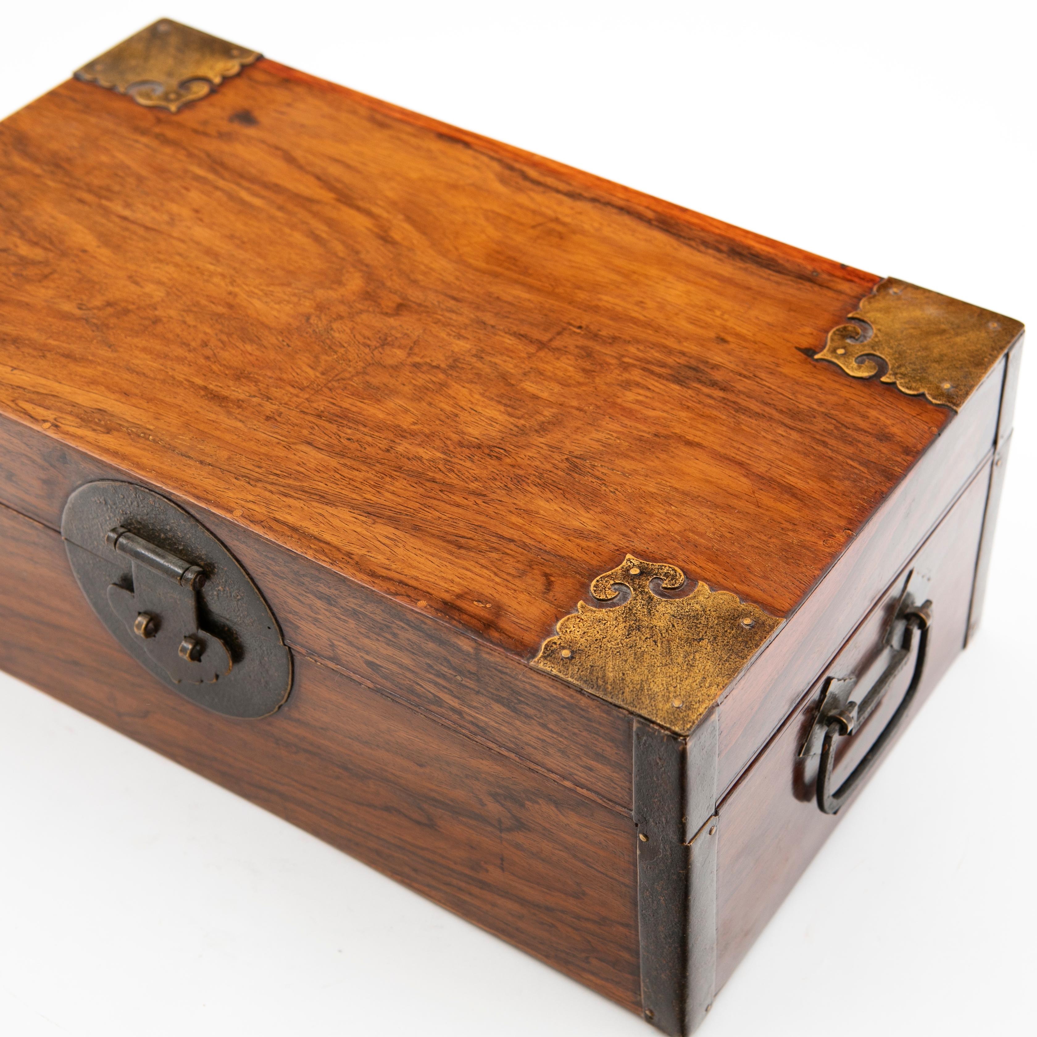 Chinese Antique Huanghuali Document Box For Sale