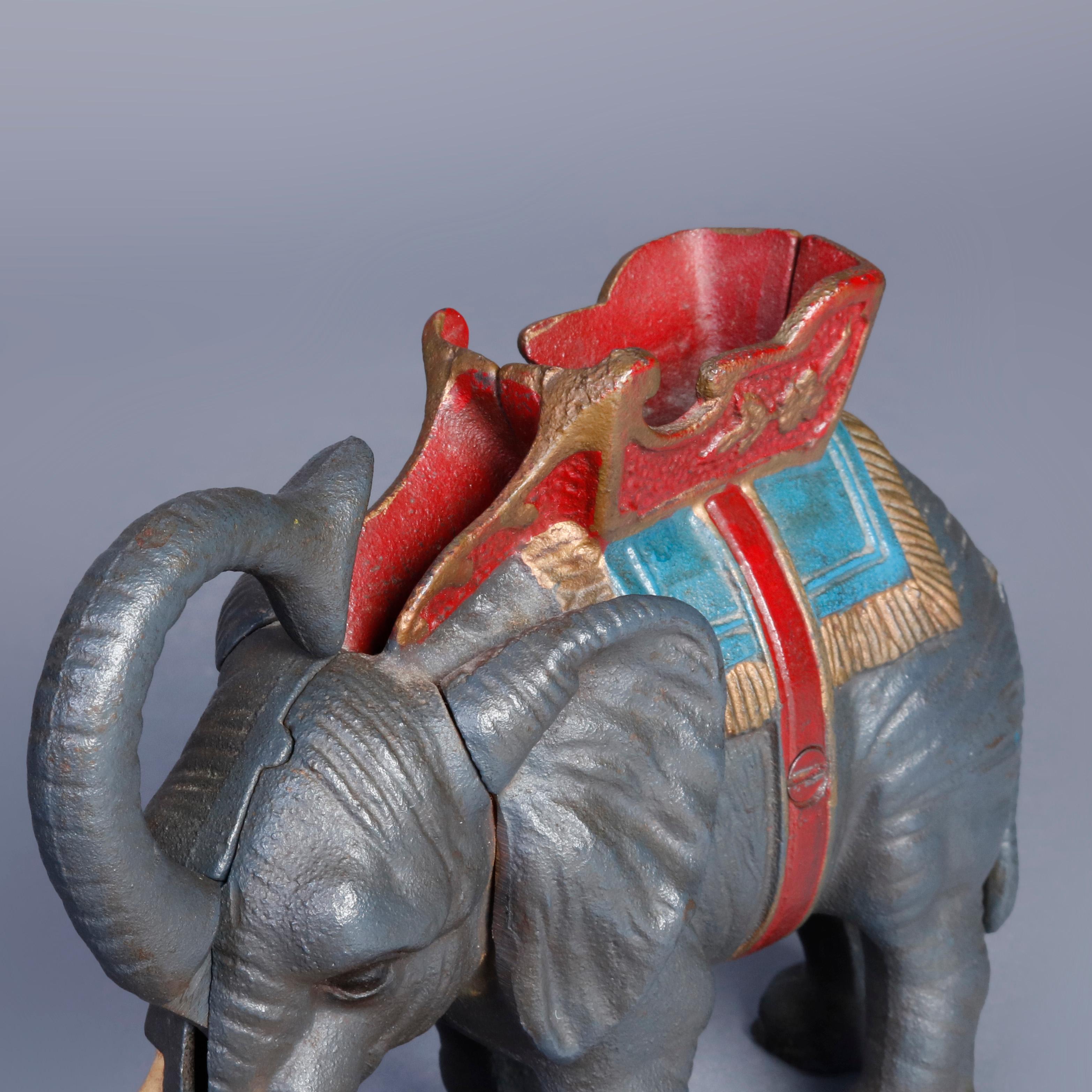 1928 cast iron gop elephant