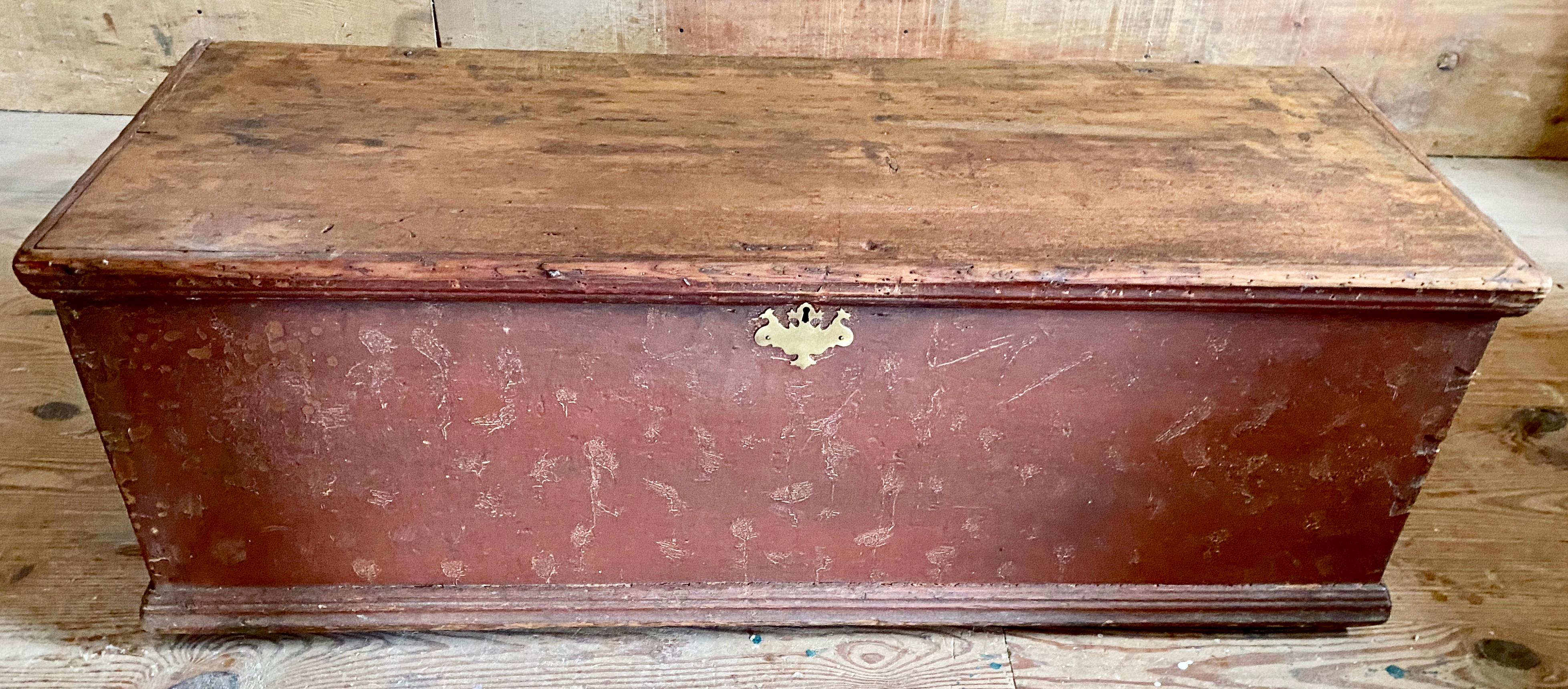 Federal Antique Hudson Valley Blanket Box