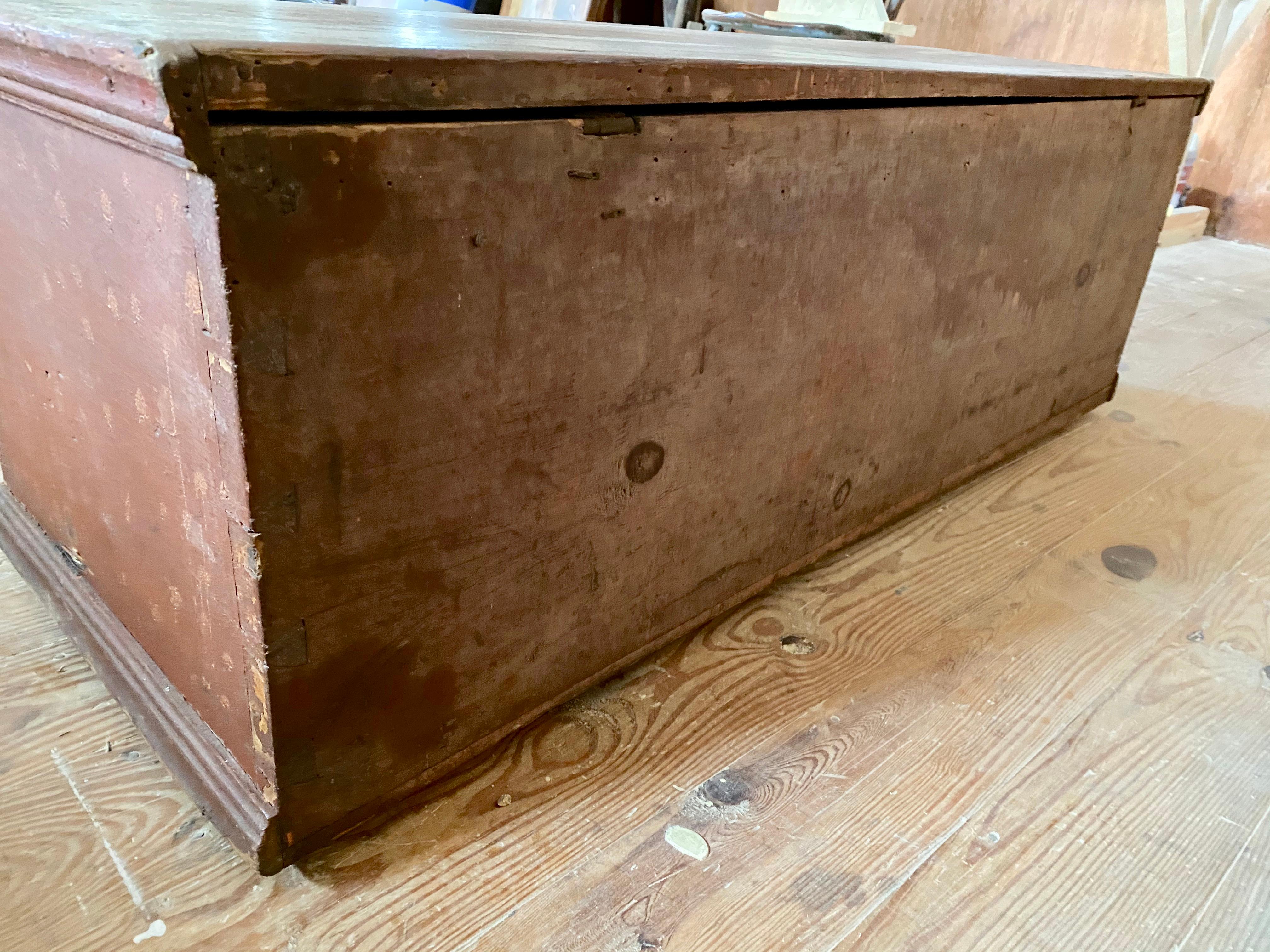 18th Century Antique Hudson Valley Blanket Box
