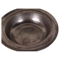 Antique huge  Ø 30cm/12"  and heavy  hallmarked Pewter BOWL 18th Ct ar. 1780
