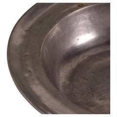 Antique huge  Ø 30cm/12"  and heavy  hallmarked Pewter BOWL 18th Ct ar. 1780