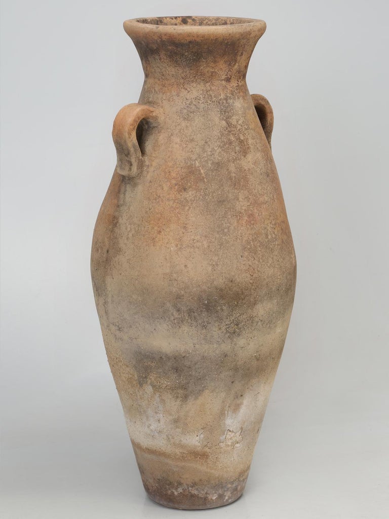 Antique Huge High Amphora Jar or Olive Oil or Wine Container For Sale
