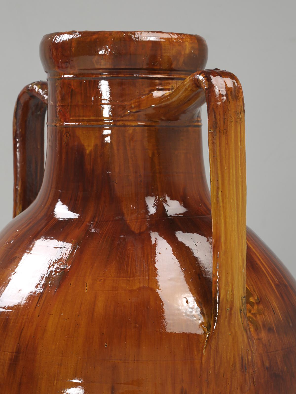 Antique Huge Italian Olive Oil Jar or Amphora in Great Color Palette 5
