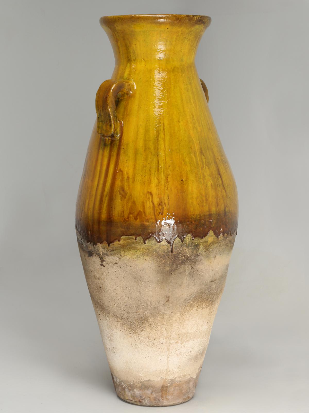 Country Antique Huge Amphora Jar or Olive Oil Jar, Can Be Used Indoors or Outside