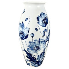 Antike Hutschenreuther Vase Handgemalt Deutschland 1910 Ausgezeichneter Zustand