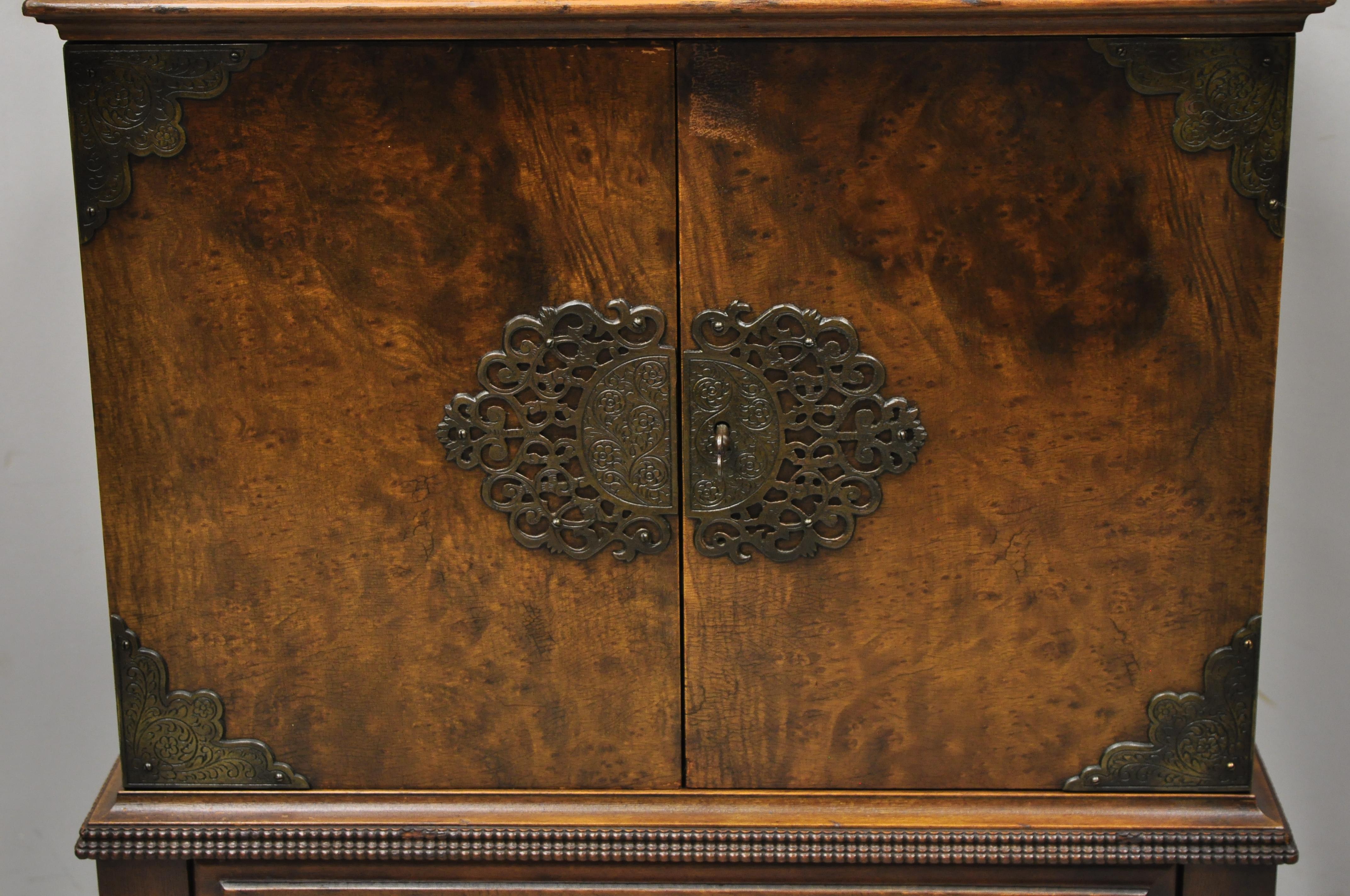 antique humidor cabinet