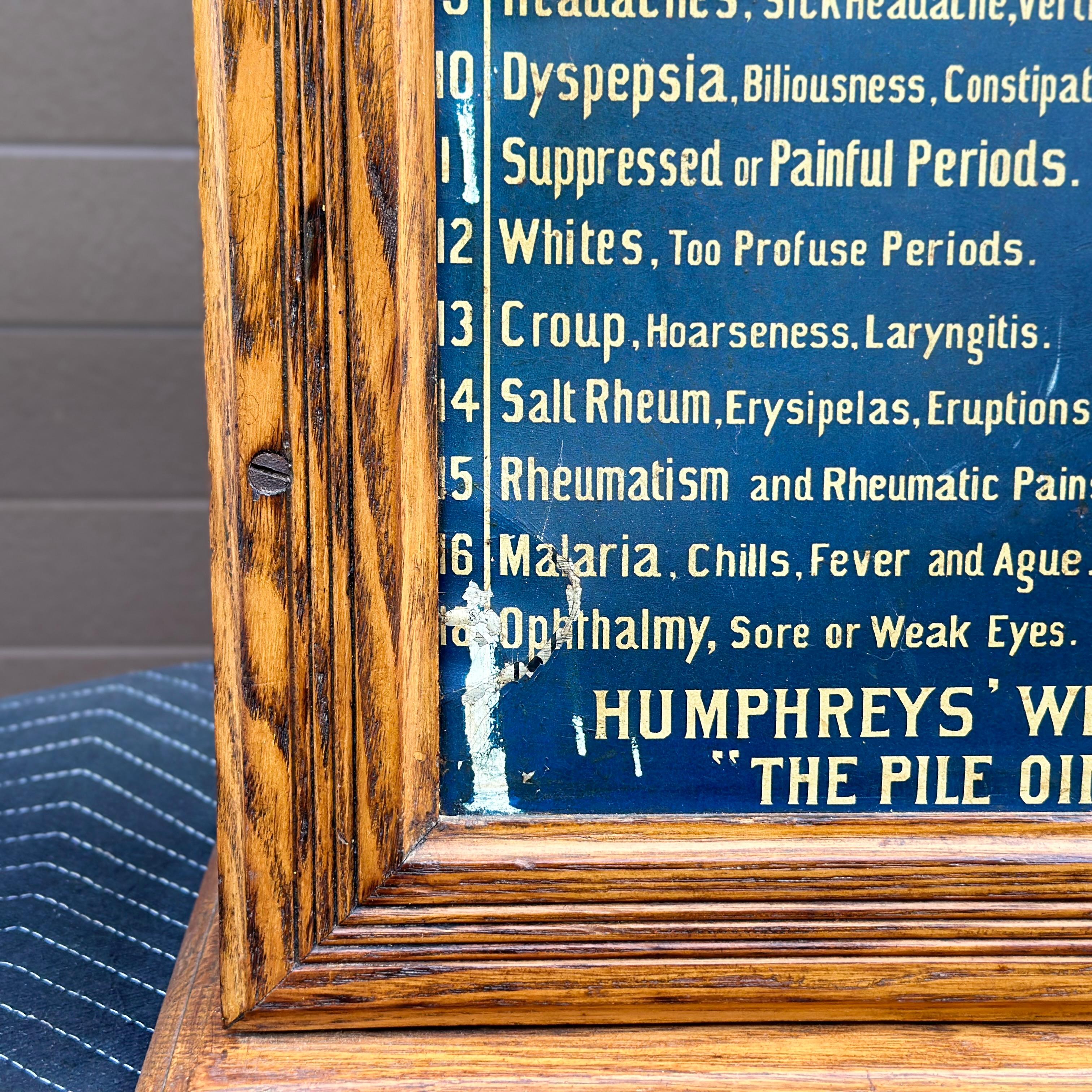 Antique Humphreys’ Specifics Apothecary Medicine Cabinet With 34 Drawers 4