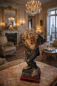 Antico Gobbo di Notre-Dame/Quasimodo in terracotta Parigi XIX secolo