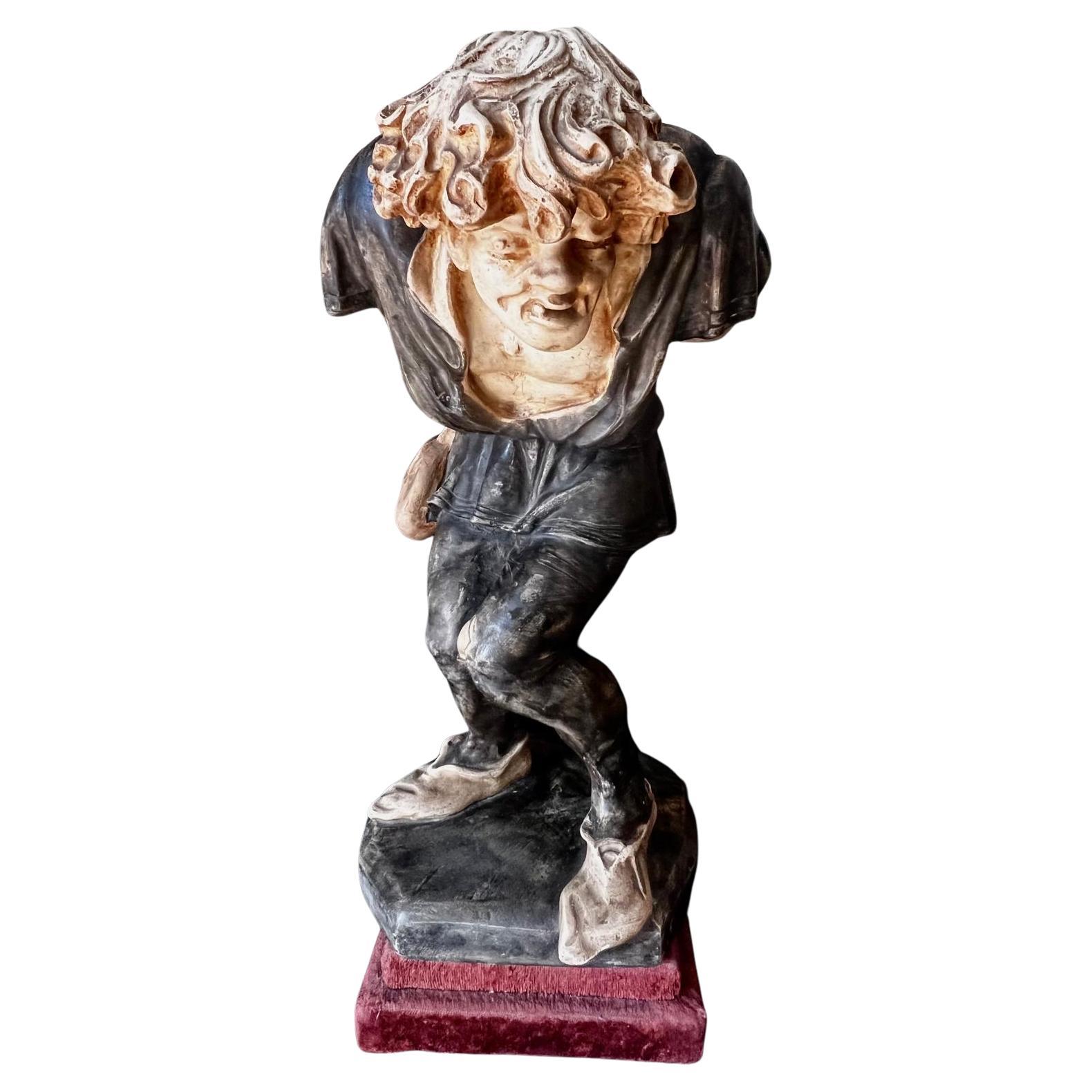 Antico Gobbo di Notre-Dame/Quasimodo in terracotta Parigi XIX secolo in vendita