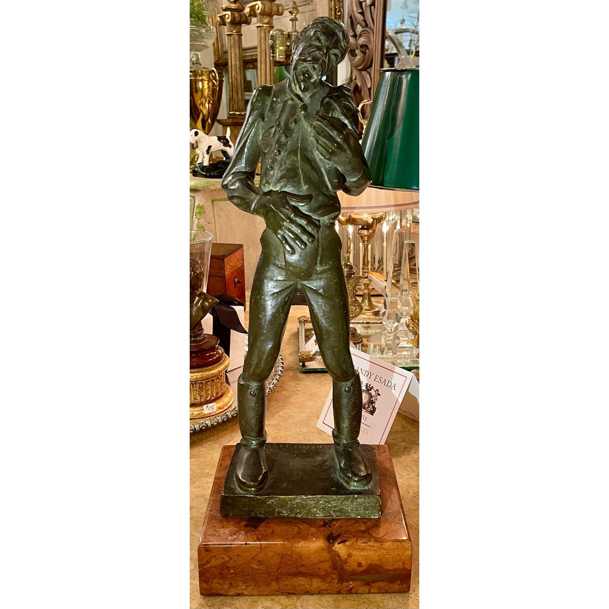 Antique Hungarian bronze sculpture by Jenn Kerenyi

Additional information: 
Materials: Bronze
Color: Green
Period: 19th century
Styles: Expressionism
Art subjects: Figure
Item Type: Vintage, Antique or Pre-owned
Dimensions: 8