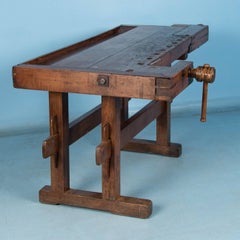Antique Hungarian Carpenter's Workbench