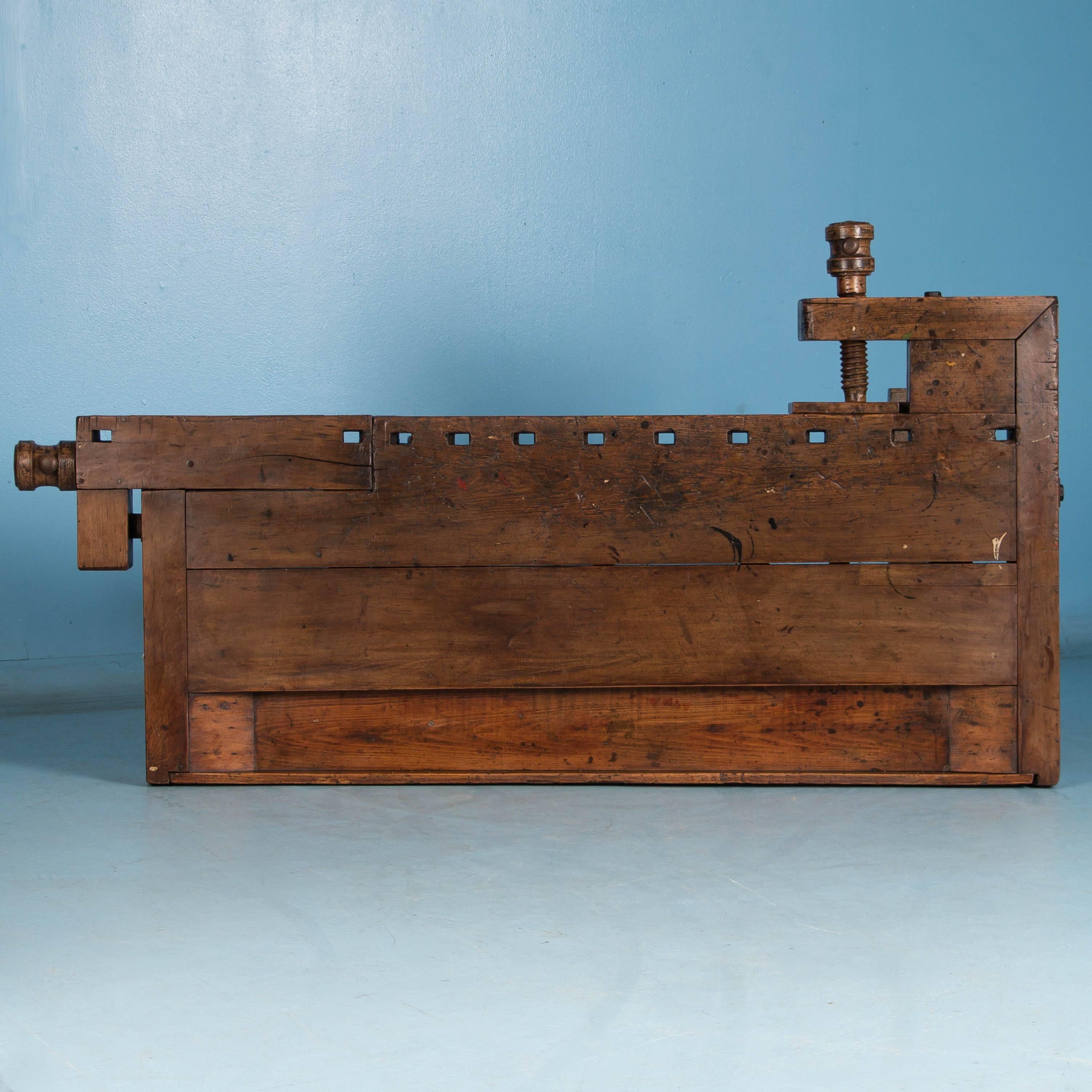 Antique Hungarian Carpenter's Workbench 3