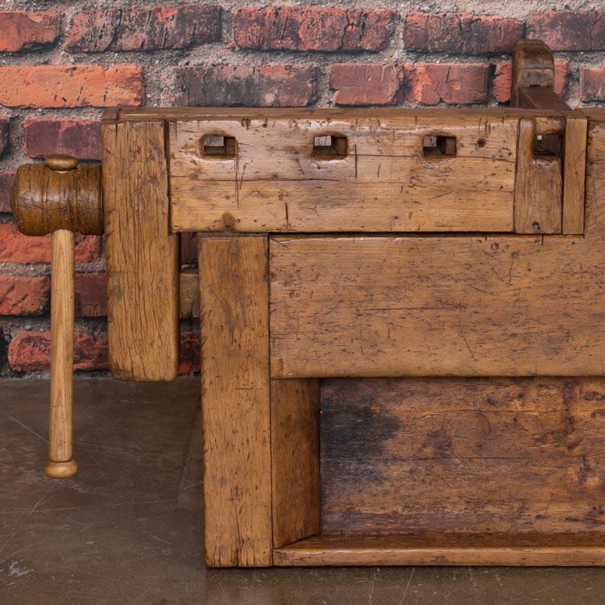 Antique Hungarian Carpenter's Workbench 2