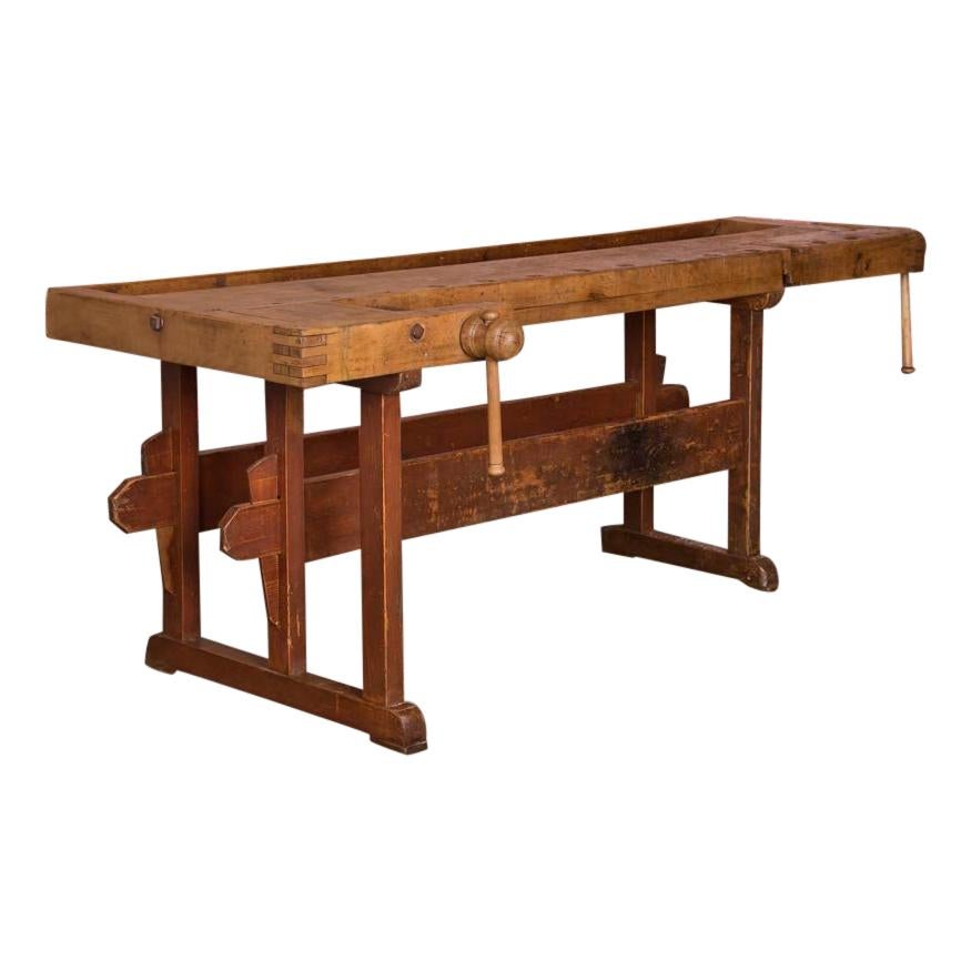 Antique Hungarian Carpenter
s Workbench