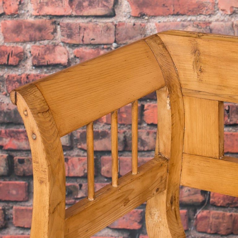 Antique Hungarian Country Pine Storage Bench For Sale At