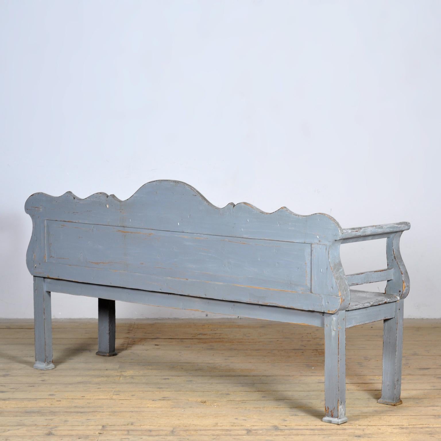 Antike Bank aus ungarischer Kiefer, ca. 1900 im Angebot 5