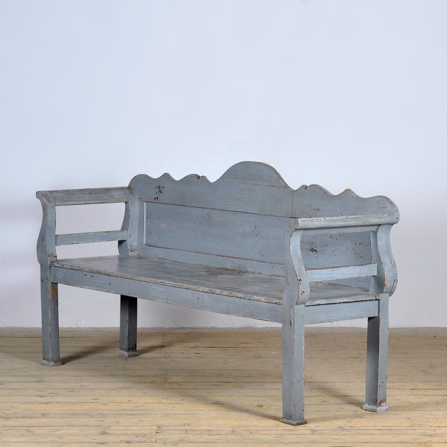 Antike Bank aus ungarischer Kiefer, ca. 1900 (Rustikal) im Angebot