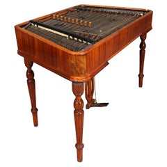 Antico dulcimero a martello ungherese in legno satinato, circa 1840