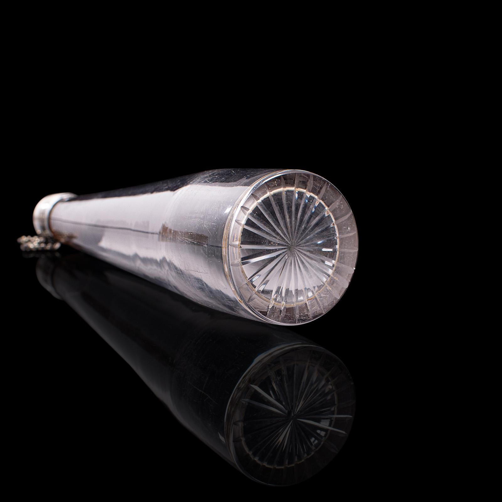 Antiker Jagdflask, englisch, versilbert, Ledergehäuse, Flasche, viktorianisch im Angebot 1