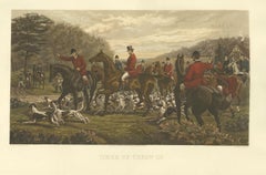 Antique Hunting Print by Powell, circa 1900