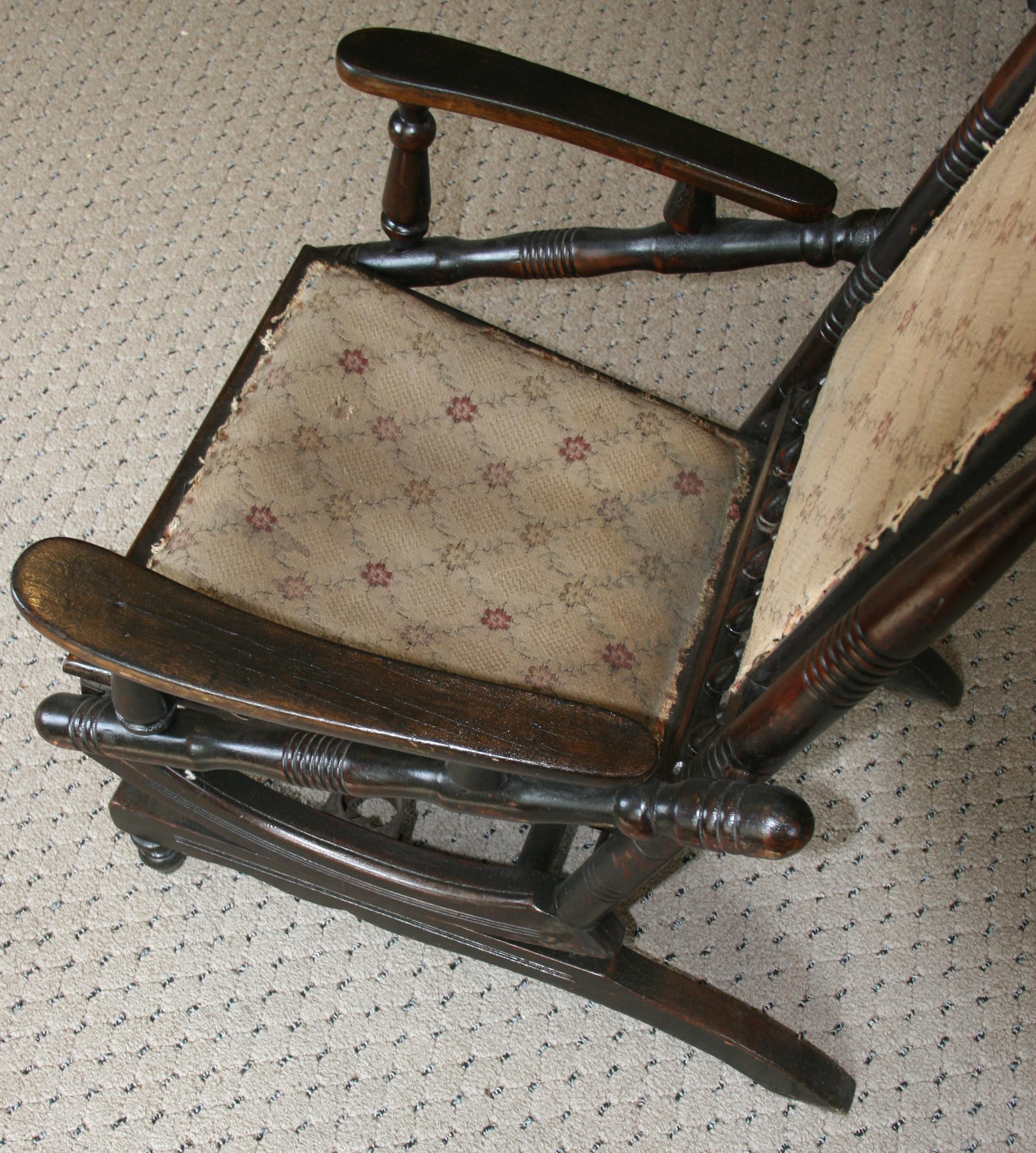 Antique Hunzinger Rocking Chair For Sale 4