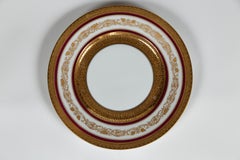 Antique Hutschenreuther Dinner Plates, Early 20th Century, Bavaria