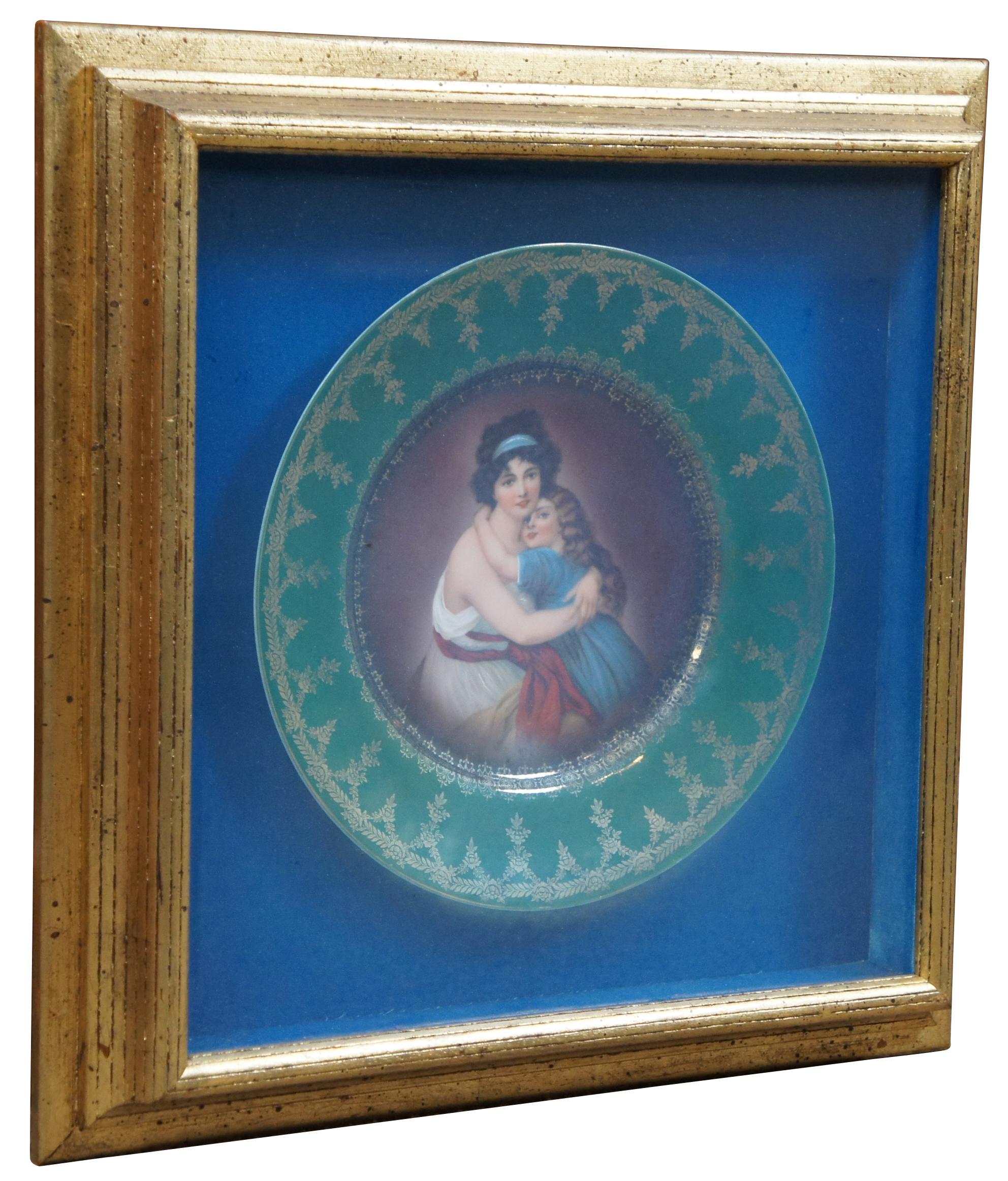 Antiker, antiker Hutschenreuther Royal Vienna Porzellan-Porträtteller Le Brun Beehive (Viktorianisch) im Angebot