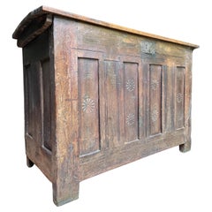 Antique Iberian Coffer, Late 17th to Early 18th Century