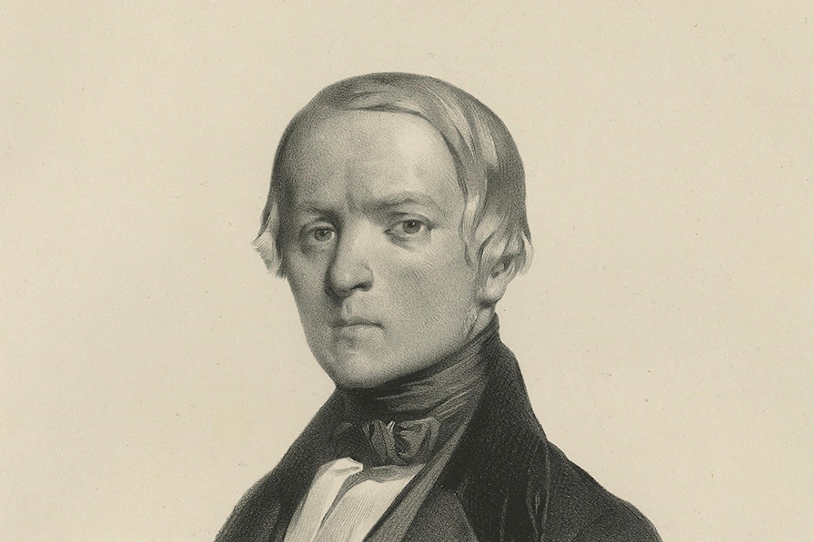 Retrato Islandés Antiguo - Ólafur Pálsson de Skaftafell, 1842 Francés en venta