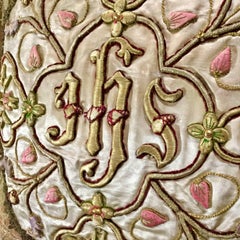 Antique IHS Medallion Custom Pillow by Eleganza Italiana