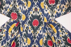 Antique Ikat Chapan, Coat, Caftan from Uzbekistan, 19th Century