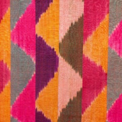 Antique Ikat Chapan from Uzbekistan, 1920s