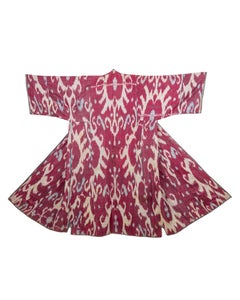 Antique Ikat Chapan, Kokand Khanate, Tajikstan 1880s