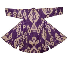 Antique Ikat Chapan, Uzbekistan, Late 19th , Early 20th c.