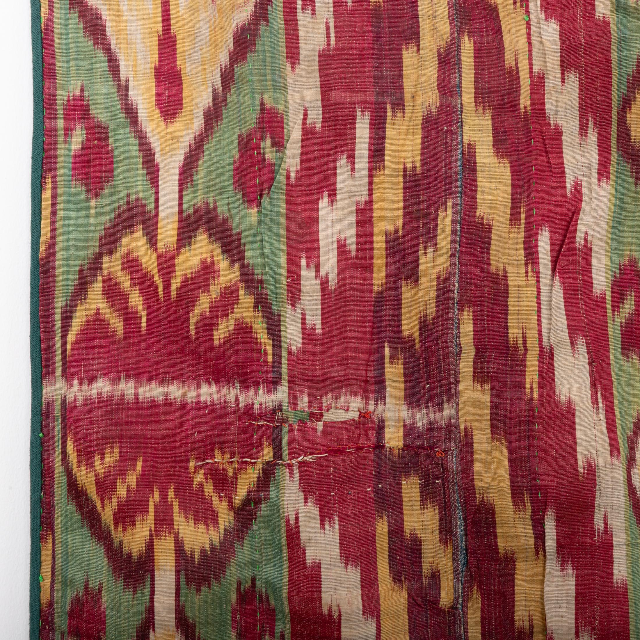 Antike Ikat-Tafel, 1850er-Jahre, Usbekistan im Angebot 4