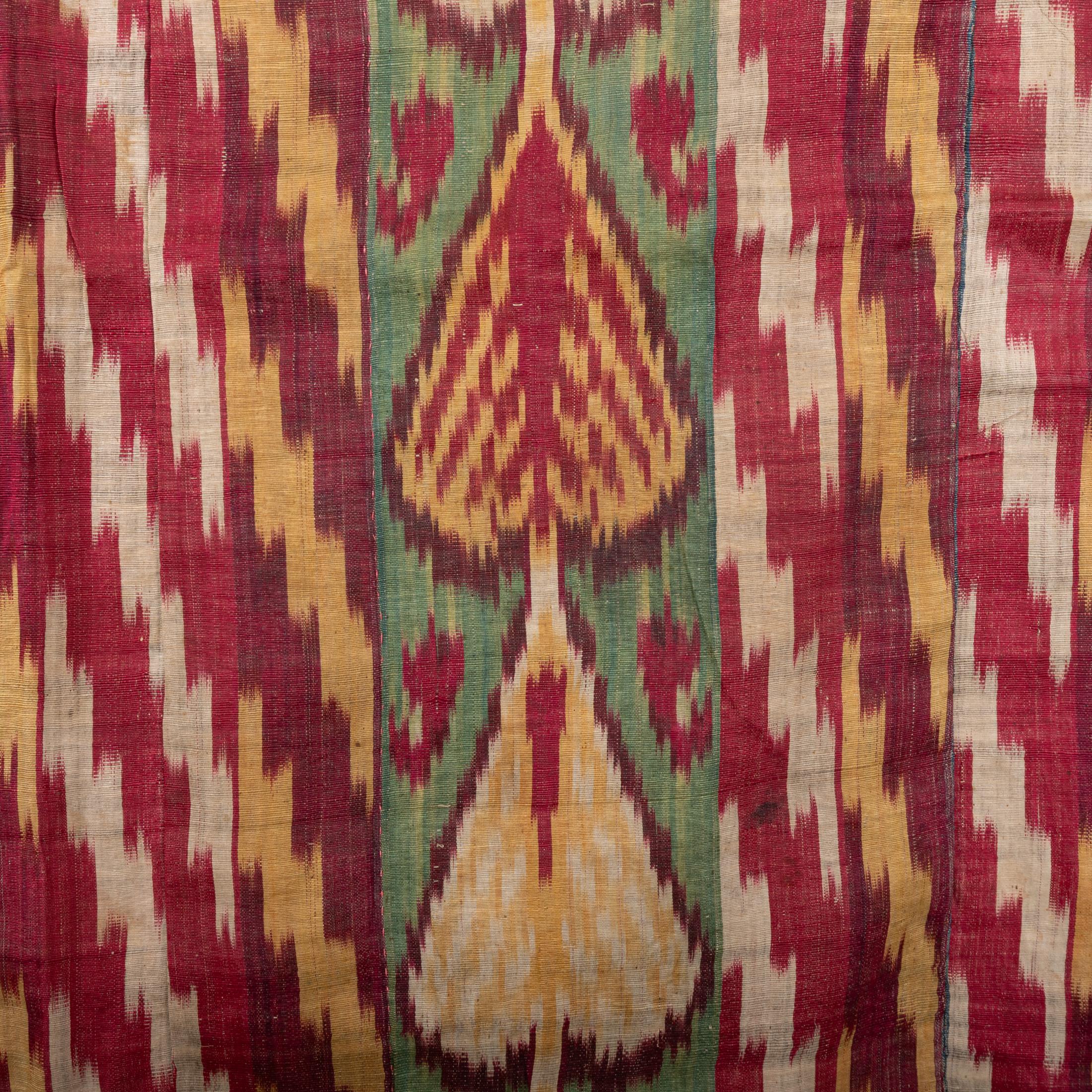 Antike Ikat-Tafel, 1850er-Jahre, Usbekistan im Angebot 2