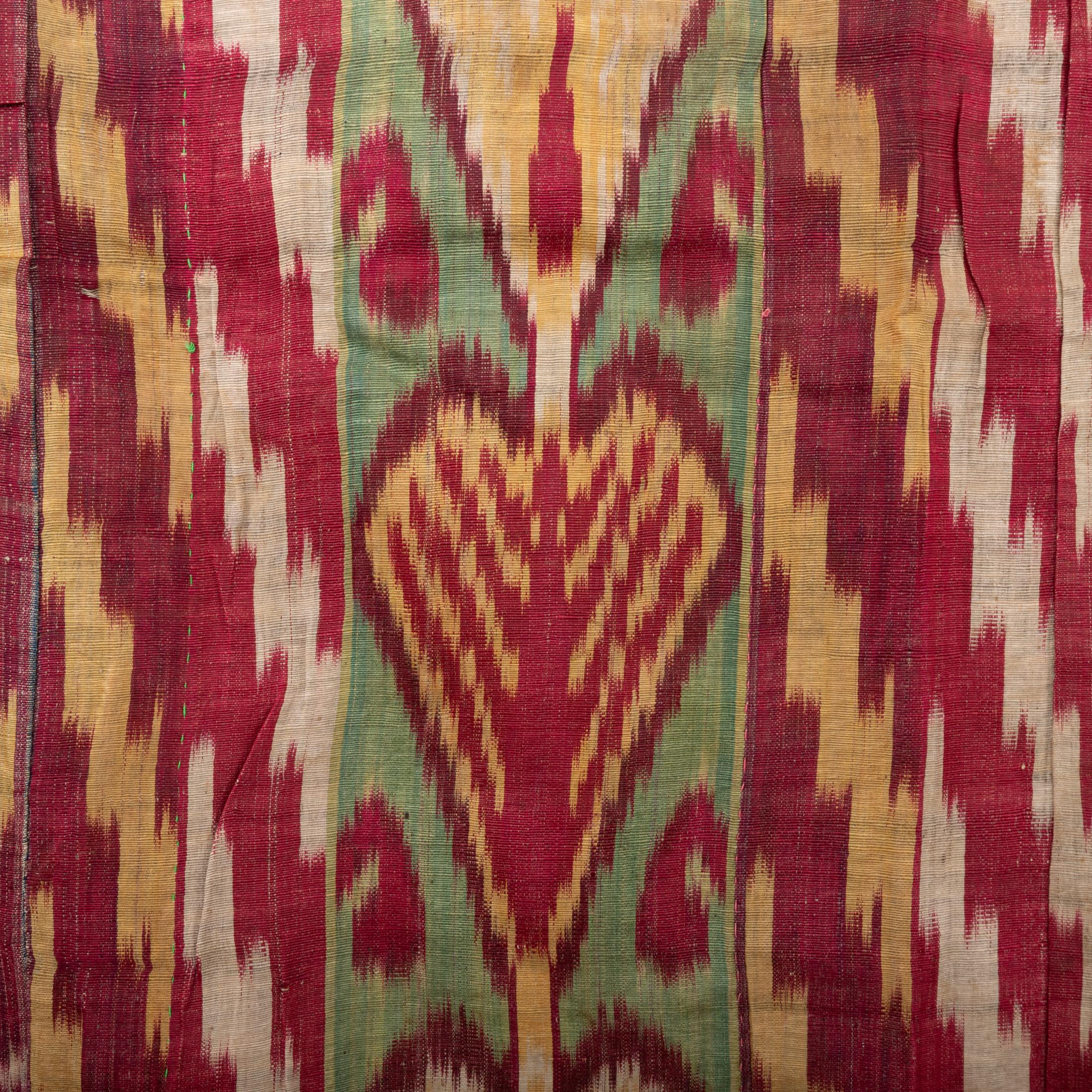 Antike Ikat-Tafel, 1850er-Jahre, Usbekistan im Angebot 3