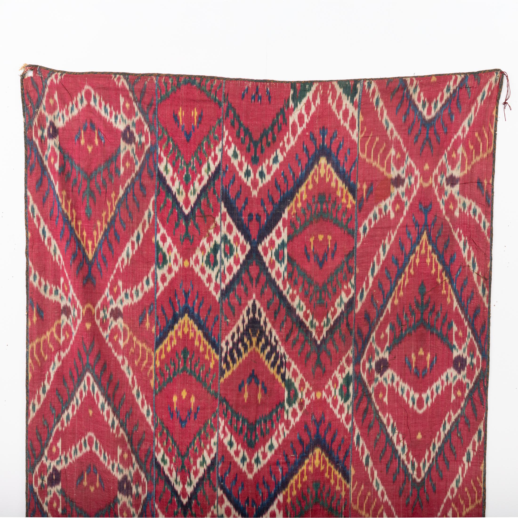 Antike Ikat-Tafel, zweites Viertel des 19. Jahrhunderts. Usbekistan (Usbekisch) im Angebot