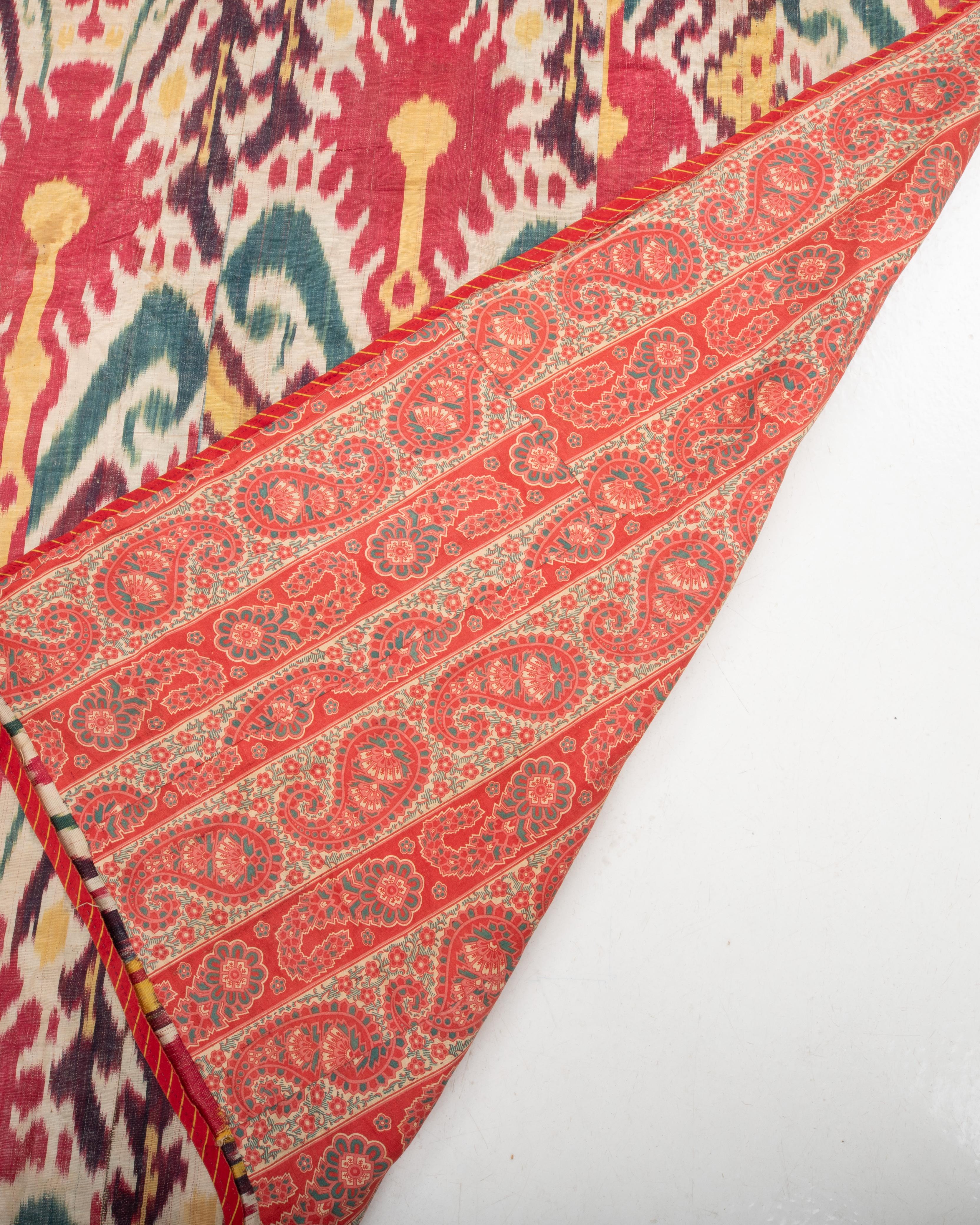 XIX secolo Antique Ikat Panel , Uzbekistan, 19th C. in vendita