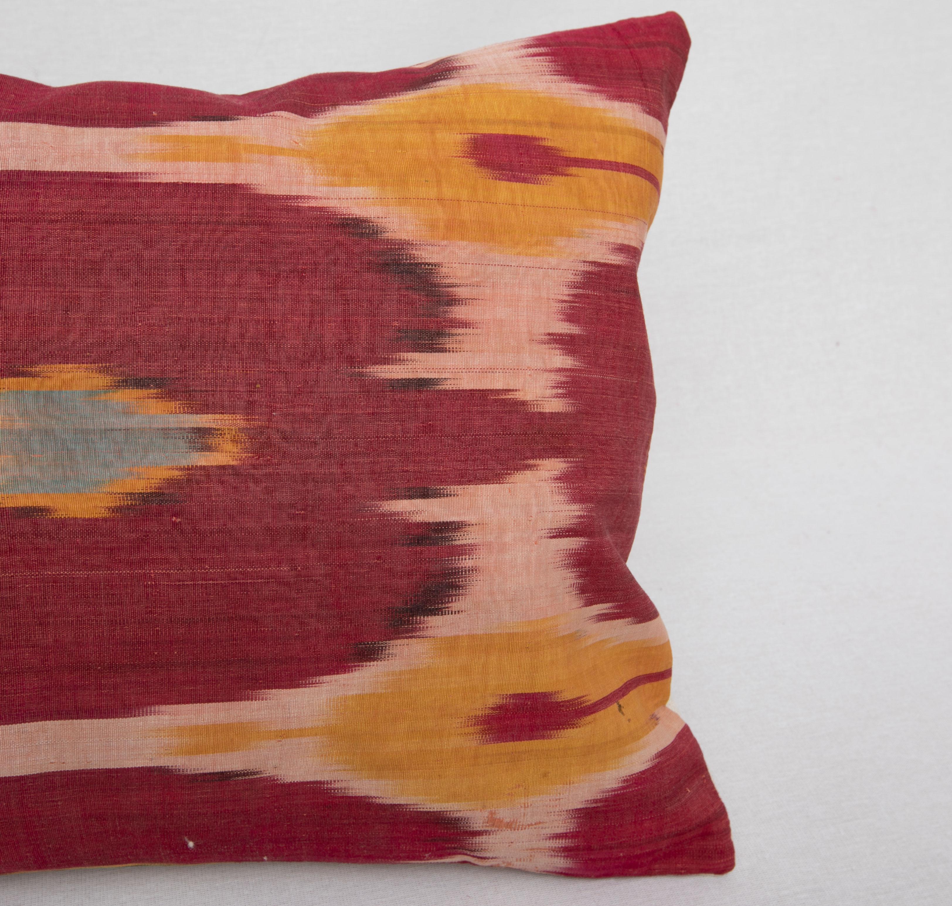 19th Century Antique Ikat Pillow Case, Late 19th C For Sale