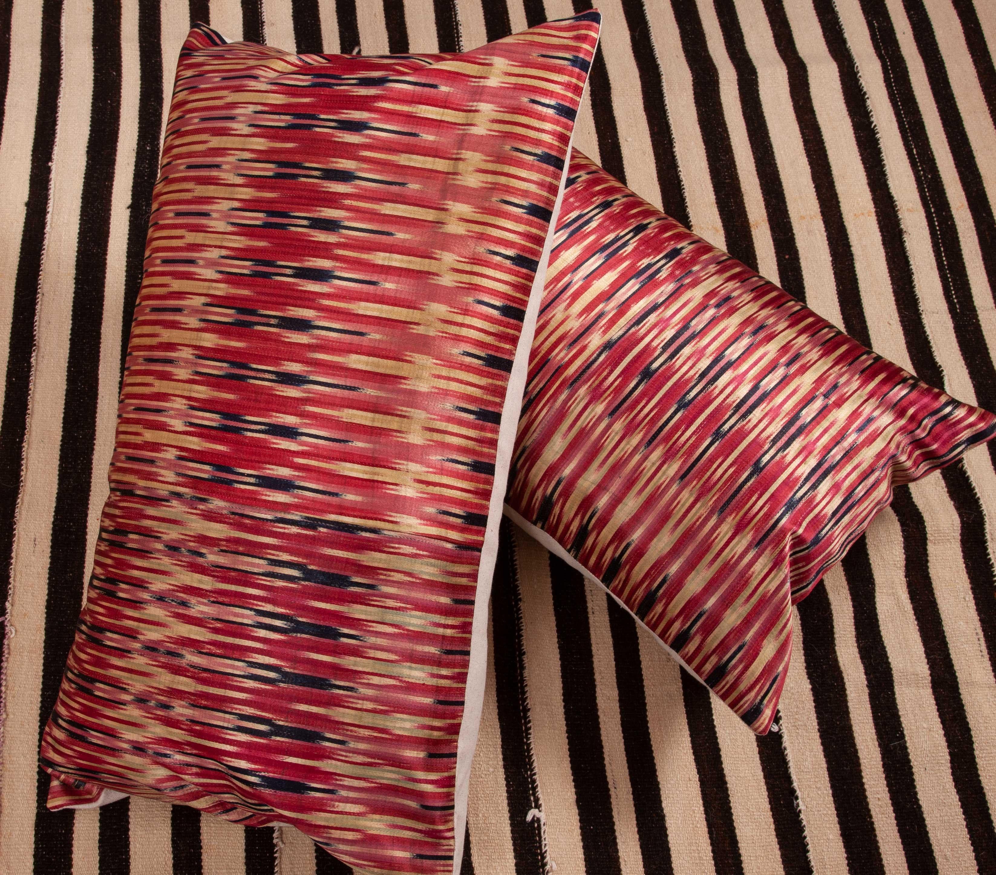 Antique Ikat Pillow Cases Fashioned from a 19th Century Syrian Ikat 4