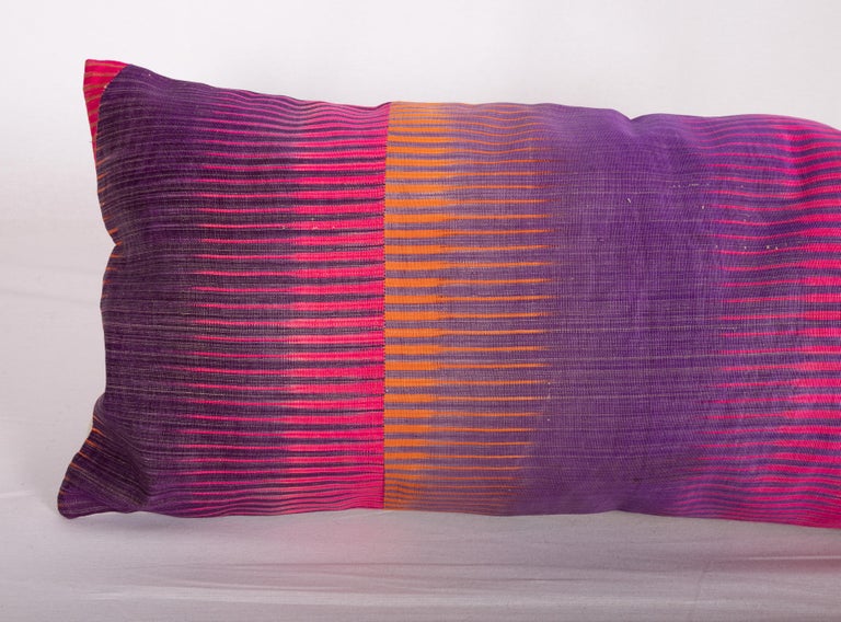 Antique Ikat Pillow Cases Made from an Ikat Shirt Sleeves, Early 20th Century For Sale at 1stDibs