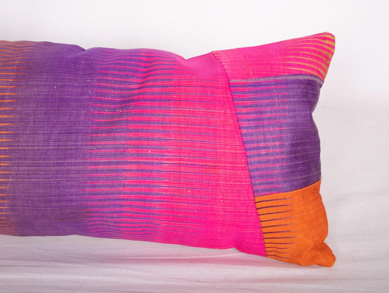 Antique Ikat Pillow Cases Made from an Ikat Shirt Sleeves, Early 20th Century For Sale at 1stDibs