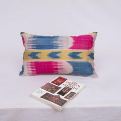 Antique Ikat Pillowcase /Cushion Cover from Uzbekistan, 1900s