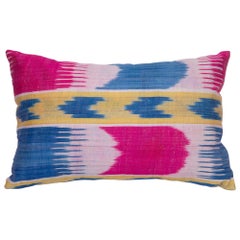 Antique Ikat Pillowcase /Cushion Cover from Uzbekistan, 1900s