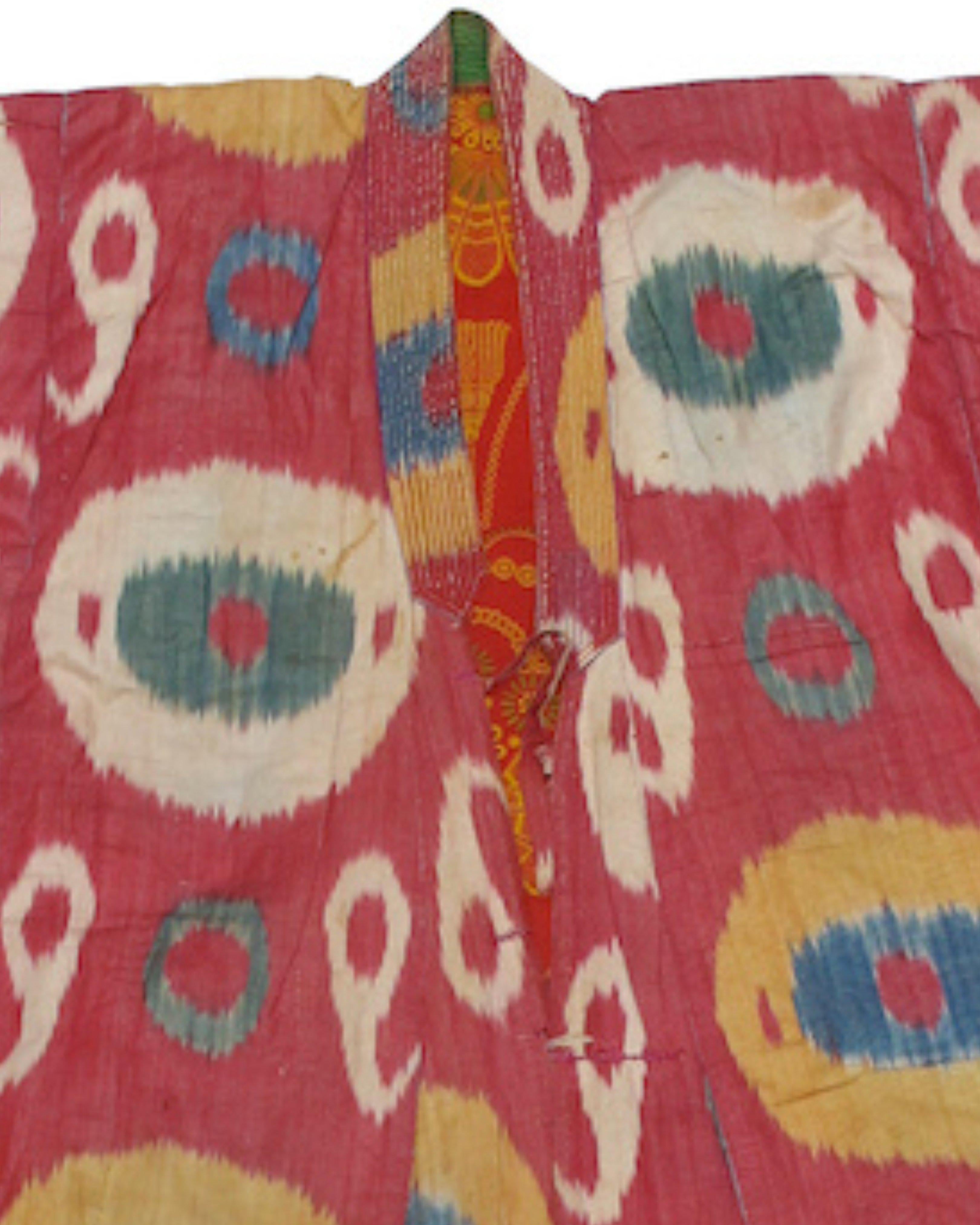 Antique Ikat Robe, 19th Century For Sale 2